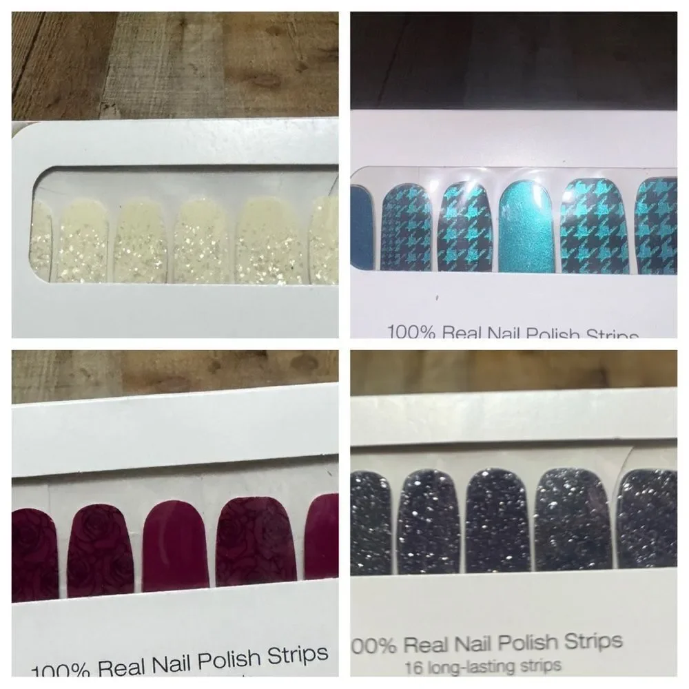 Color Street Nail Polish Strips 4 Pack Bundle - Brand New.